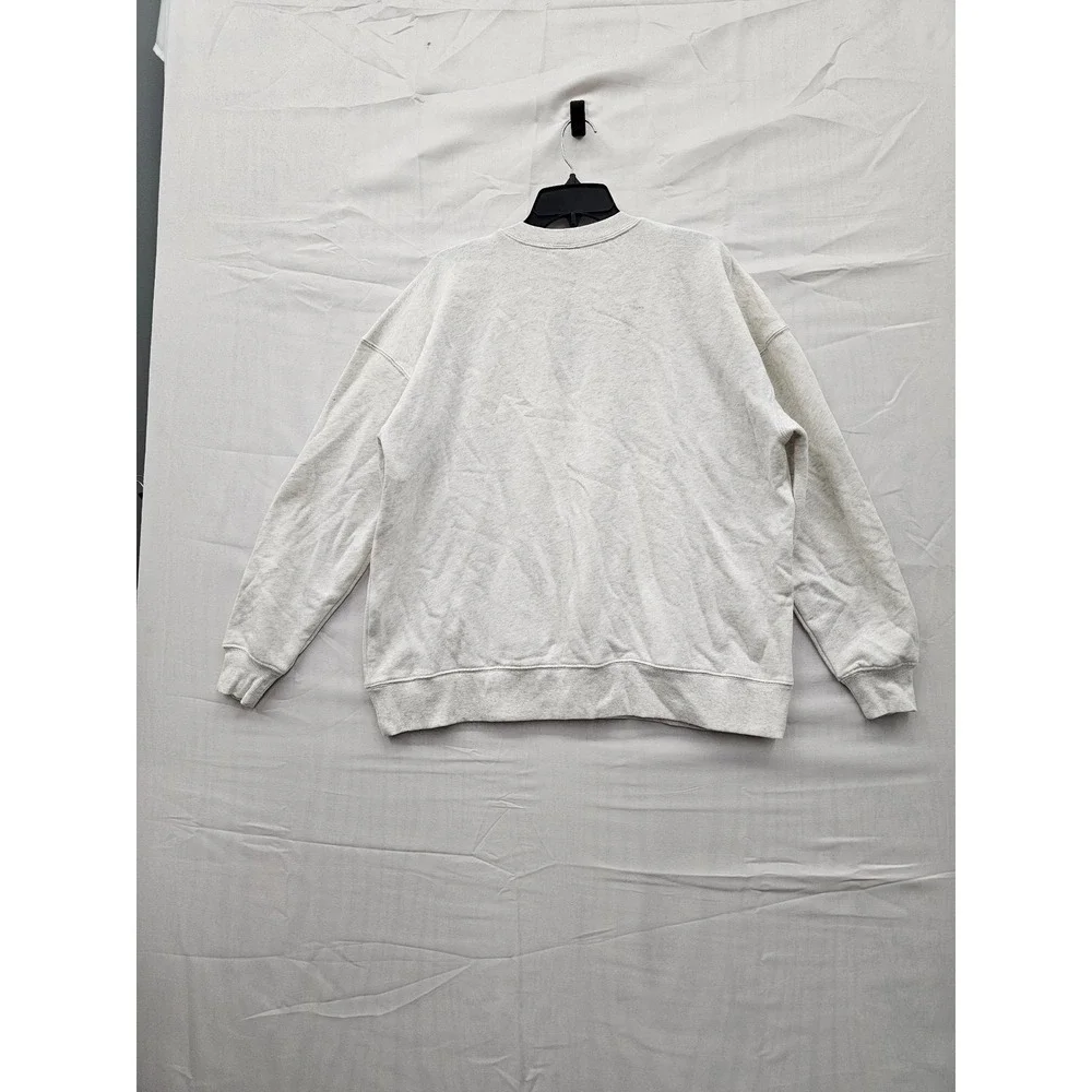 Wild Fable Womens Heathered Gray Crewneck Sweatshirt Drop Shoulder Small NEW - Picture 2 of 7